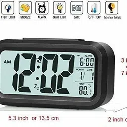 amigos store Digital Black Clock image 3