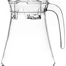 mdnsho Tableware Serving Crystal Desire Lemon Set, 1-Jug 1.3liter, 6 Glass 240ml Jug Glass Set image 2