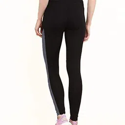 kgn hub Color Block Women Grey, Black Tights image 2