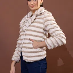 gfo Suede Solid Coat For Women image 4