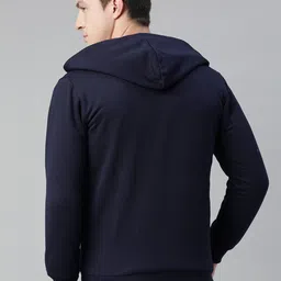 adbucks Men Full Sleeve Solid Hooded Sweatshirt image 2