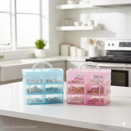 maxtid Containers Kitchen Rack 6 layer Mermaid Lagoon Storage Container Plastic-picture-26