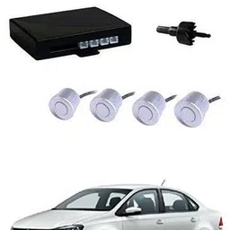 4 White Parking Sensors With LED Display Which Increased Safety of Passengers/Car One Alarm Kit-1275 Parking Sensor-image-34