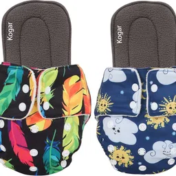 jaydison New Printed Reusable cloth Daiper+Insert Pad Washable 100% Absorption 0-3 Yr J1-picture-19