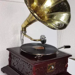 tahaart Gramophone Record Player Original Working Antique Vintage Replica Gramophone New Wooden Gramophone-picture-10