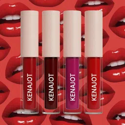 Non Transfer Waterproof Longlasting Liquid Matte Mini Lipstick Combo Set Of 4-image-2