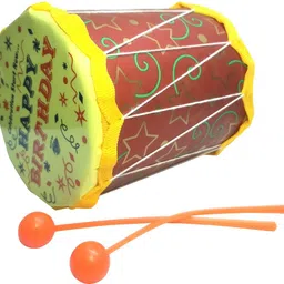 shopsji Musical Toys Small Dhol Toy for Small Babies and Children, Small Musical Dholak, Small Toys for baby, children musical drum, small dholak for children, birthday gift musical drum, Disco Drum for Small Babies-picture-28