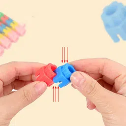 pulsbery Hexa Building Blocks 100 Pcs Set for Kids Creative Construction,Interlock Blocks image 5