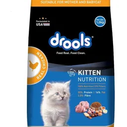drools Kitten real chicken Chicken 1.2 kg Dry Young Cat Food-picture-16