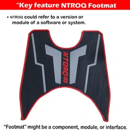 weyride Scooter Scooty Mat Two Wheeler Floor Foot Mat for ( TVS NTORQ 125) Way_a5 TVS Ntorq 125 Two Wheeler Mat image 3