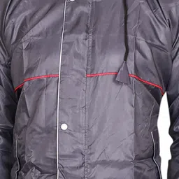 click one Solid Men Raincoat image 3
