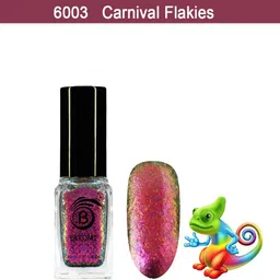 beromt CHROME PRISMATIC NAIL POLISH-6003 Green Flakies-picture-40