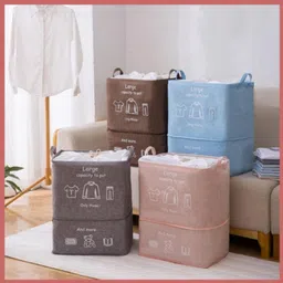 jifa Expandable Laundry Bag with Carry Handle and Drawstring closure Laundry Trolley image 5