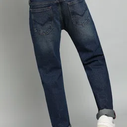 killer Men Straight Fit Mid Rise Blue Jeans image 4