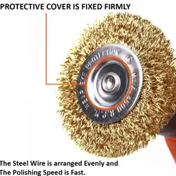 kiesh WB01 5 Pcs Multipurpose Wire Brush Set Wheel Brush image 4