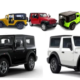 kidzfun Metal Thar Car Pull Back Thar Toy Car Die-cast Model Thar - PACK OF 1 image 1