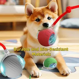 decorvaiz Automatic Smart Pet Dancing Ball- Motion Sensor Toy With Plastic Plastic Ball For Dog & Cat image 4