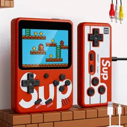 CravingKart 400 in 1 Sup Game Box Handheld Console with Remote & USB, Video Games for Kids 8 GB with Mario/Super Mario/DR Mario/Contra/Turtles and other 400 Games image 5