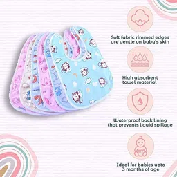 fashtastic Baby Bibs Apron for Baby boy and Girl Assorted- Pack of 3 image 3