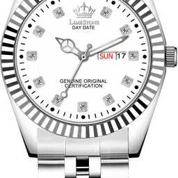 limestone Legacy Series Stainless Steel Day and Date Functioning | Stylish Chain | Quartz Analog Watch - For Men RLX031 image 2