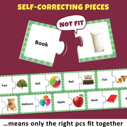 little berry Frist Words Early Learning Puzzle Game for Kids 2+ Year - Learning Toy (42 Pcs) image 2