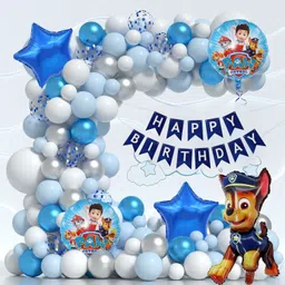 loons peddler Printed Paw Patrol Happy Birthday Decoration Paw Patrol Dog Theme Birthday Decorations Balloon image 1