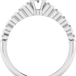 avsar R3780 14kt Cubic Zirconia White Gold ring image 3