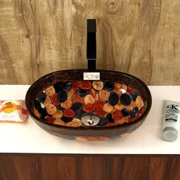 actino 12 x 16 Capsule shape. AC. 08 ( 12 x 16 table top wash basin) Table Top Basin image 2