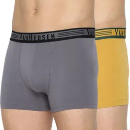 Pack of 2 Body Defining Fit Solid Men Trunk-image-54