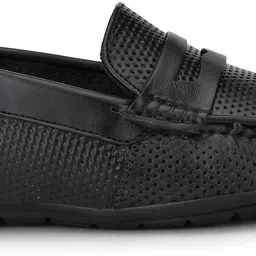 hirel's 100% Original Genuine Leather|Lightweight|Anti-Skid|Memory Foam Loafers For Men image 4