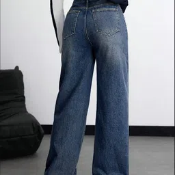 nifty Women Relaxed Fit High Rise Blue Jeans image 2