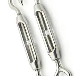 teniq 6mm - 5 Pcs galvanized iron steel wire rope tension eye-to-hook Turnbuckle for any length-picture-10