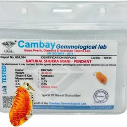 fikup Natural Certified Shukra Mani Pendant Reduces and Removes Shukra (Venus) Impact Stone, Metal Pendant-picture-12