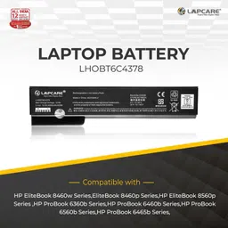 LAPCARE Battery Compatible with HP EliteBook 8460-70p 8560p-70p ProBook 6360b-6560b 6465 6 Cell Laptop Battery image 5