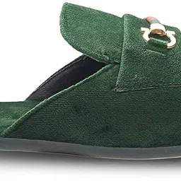 FORSSIL Velvet Casual Slipper Half Mule Open Back Moccasin and Loafers Shoes for Men (FSL-1205) Loafers For Men image 5