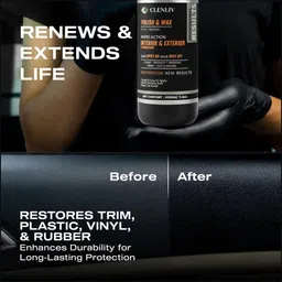 clenliv Paste Car Polish for Bumper, Dashboard, Leather, Tyres, Chrome Accent, Metal Parts, Exterior image 2