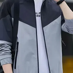 agarshgarments Men Colorblock Biker/Riding Jacket image 3