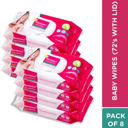 morisons baby dreams Baby Wipes 72's Combo with lid - Pack of 8-picture-12