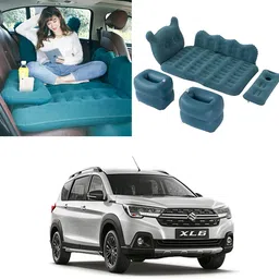 oshotto Designer Mattress with Two Air Pillows For Maruti Suzuki XL6 (Blue) Car Inflatable Bed-picture-43