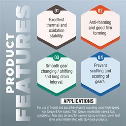 pl super palco EP 90 Extreme Pressure Gear Oil 500ml API GL 4 Gear Oil for Cars Smooth Gear Shifting & Gear Protection Anti Foaming Smooth Transmissions Superior Protection Gear Oil image 5