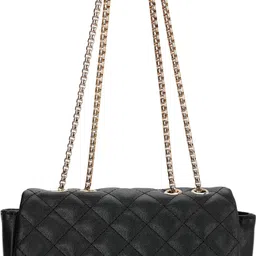Black Women Sling Bag - Medium Quilted-image-42