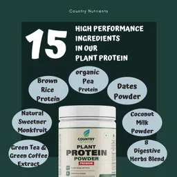 country nutrients Plant Protein Powder 23g Protein monk fruit sweetened digestive herbs Plant-Based Protein image 5
