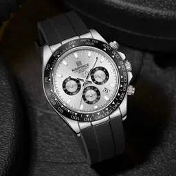 Dynamic racing bezel mettalic dial design watch for mens Analog Watch - For Men NF8054 Sleek Racing Charismatic timepiece-image-50