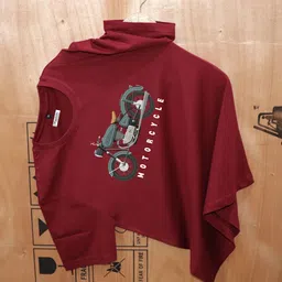 magneto Men Printed Round Neck Pure Cotton Maroon T-Shirt-picture-18