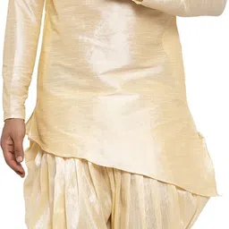 sydney heights Men Pure Silk Kurta Dhoti Pant Set image 5