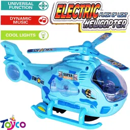toyco 360 Degree Rotation Musical and 3D Flashing Lights Helicopter Toy for Kids image 5