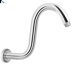 kamal Chrome Finish Only Shower Arm with Wall Flange Fixed Mount-picture-22