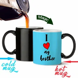 pride store I love my brother printed magic mug color changes when you add hot liquid 320 Ml Ceramic Coffee Mug-picture-25