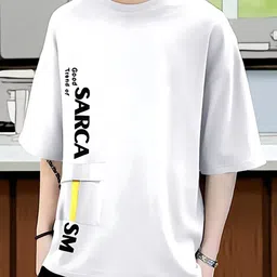 faoes Men Typography Round Neck Cotton Blend White T-Shirt-picture-17