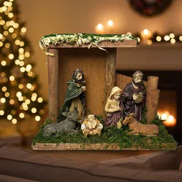 tachyon Wooden Nativity scene Assembled 6 cm Pack of 1 image 2
